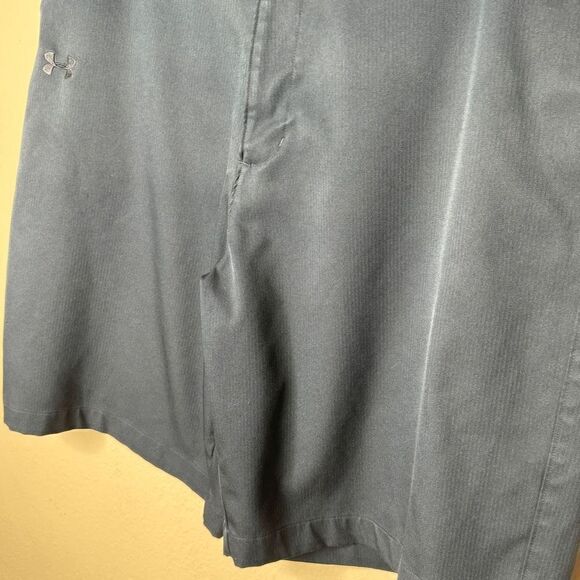 Under Armour Shorts Mens 36R Navy Blue Flat Front Performance Golf Gear - Picture 3 of 12